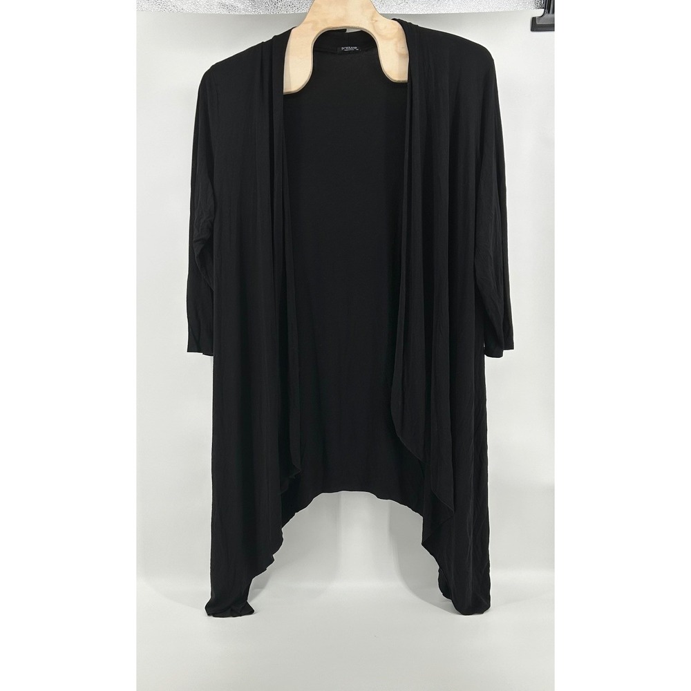Involand Loose Long Sleeve Shrug Black 5X Layers Duster Cardigan Flowy Comfort